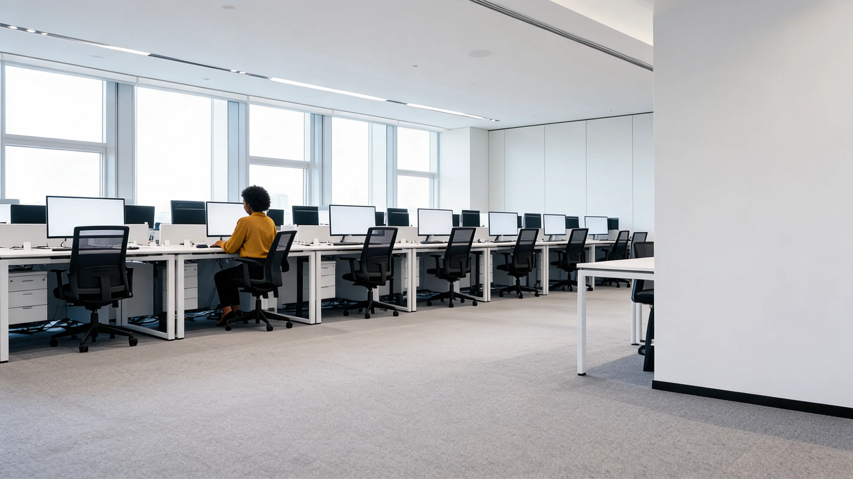 Shared workspace in Dubai used by Pakistani founders during the first months after company formation