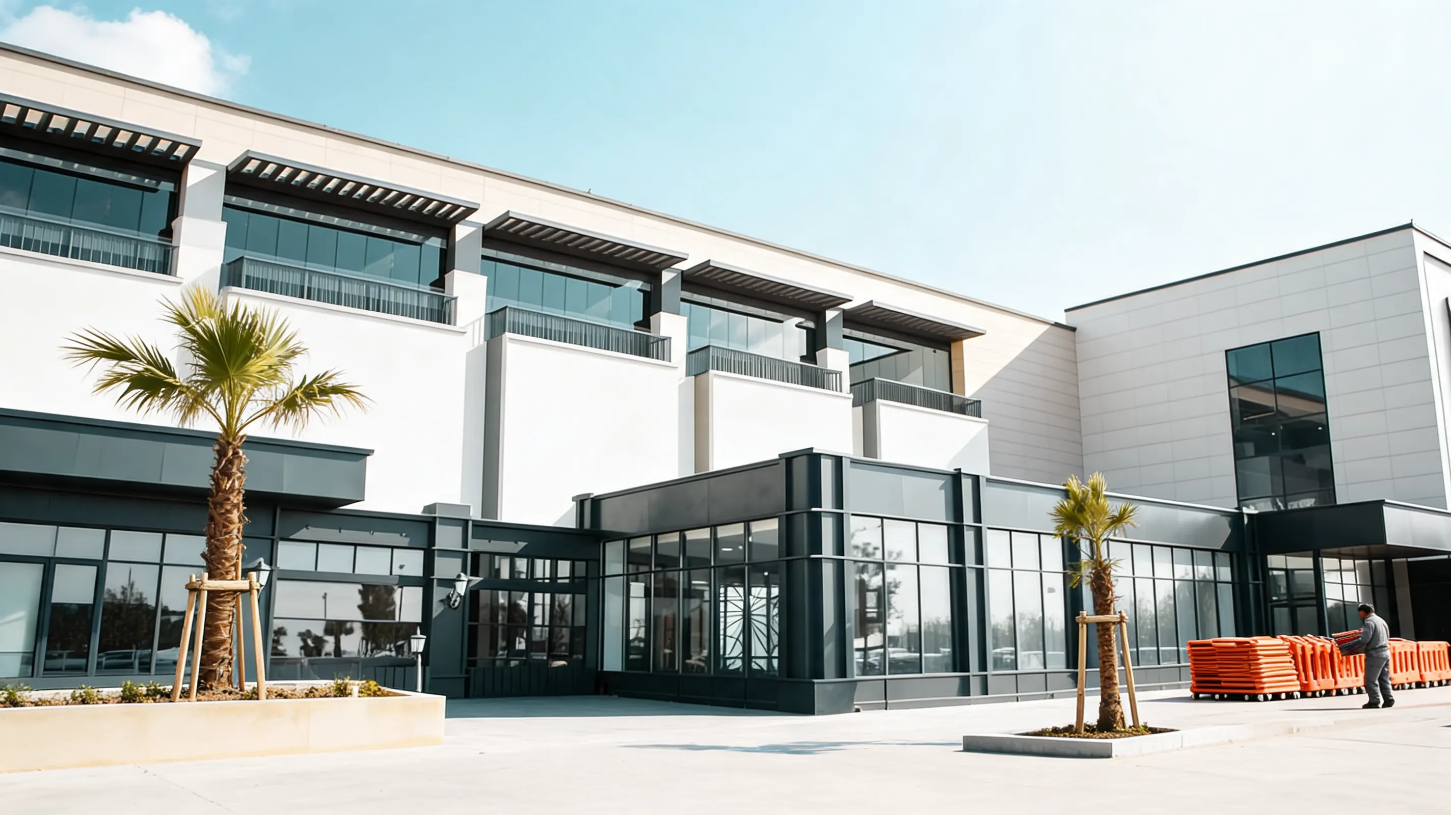 New commercial building in Dubai, the kind of mainland premises Turkish founders lease when setting up
