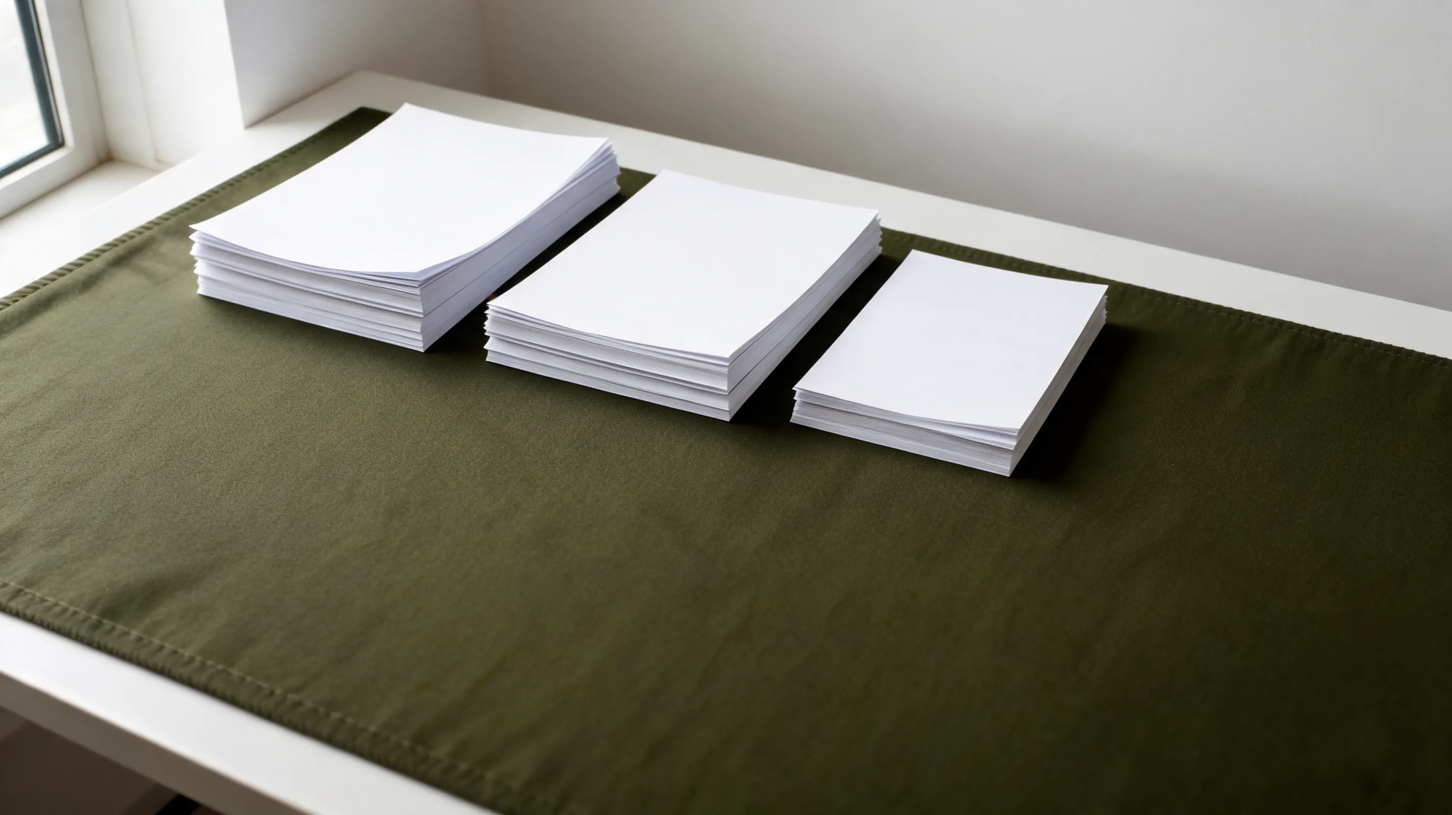 Stacks of statements arranged by height, illustrating the operating, investing and financing sections of a UAE cash flow statement