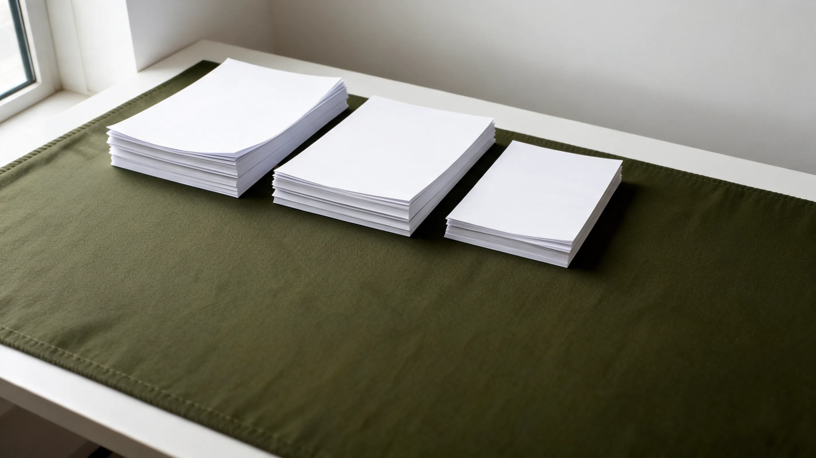 Stacks of statements arranged by height, illustrating the operating, investing and financing sections of a UAE cash flow statement