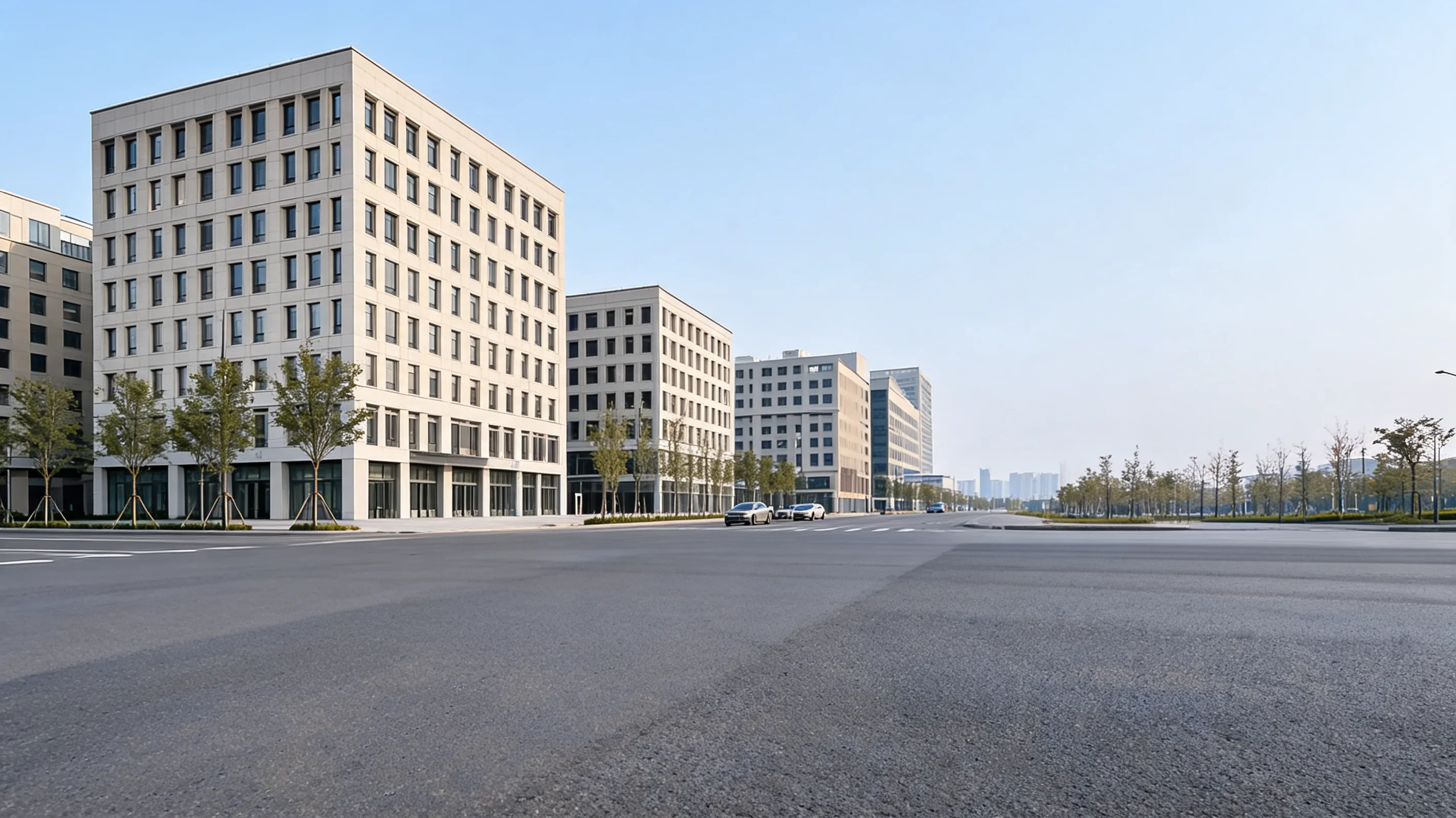 Office cluster in the UAE, the kind of fixed place of business that can create a permanent establishment