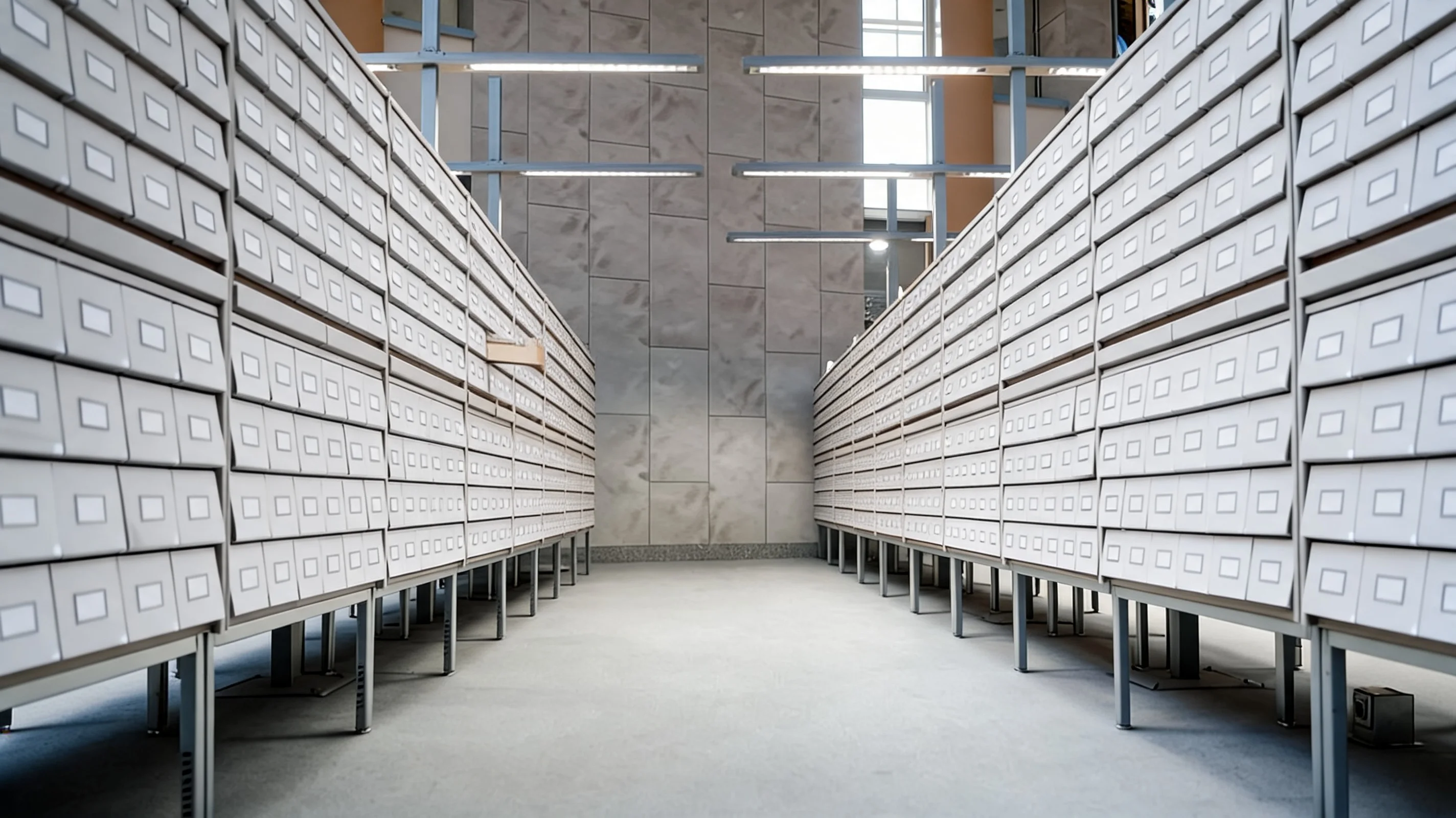 Records archive of a UAE public accounting practice, holding the working papers an audit relies on
