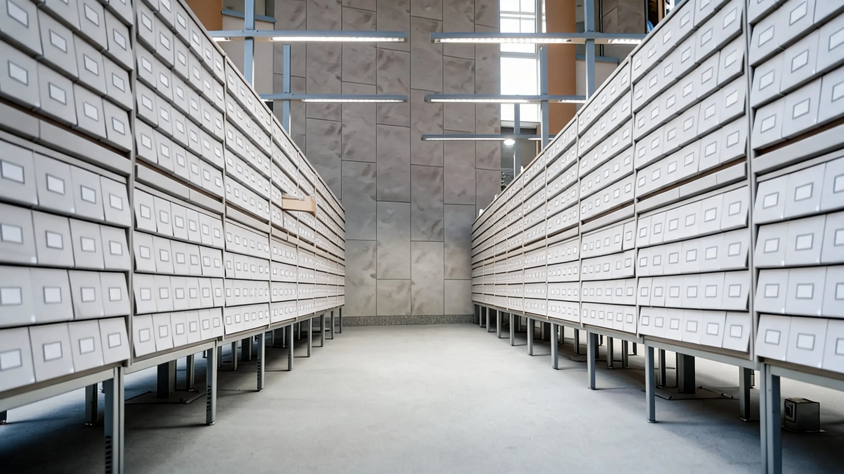 Records archive of a UAE public accounting practice, holding the working papers an audit relies on